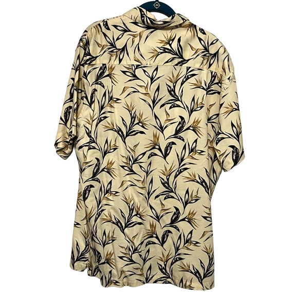 Quicksilver Waterman Regular Fit Hawaiian Shirt Size XL - Picture 5 of 7